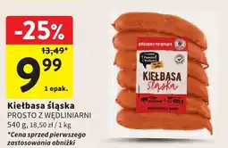 Intermarche Kiełbasa śląska PROSTO Z WĘDZLNIARNI oferta