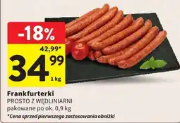 Intermarche Frankfurterki PROSTO Z WĘDZLNIARNI pakowane po ok. 0,9 kg oferta