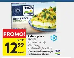 Intermarche Ryba z pieca FROSTA wybrane rodzaje oferta