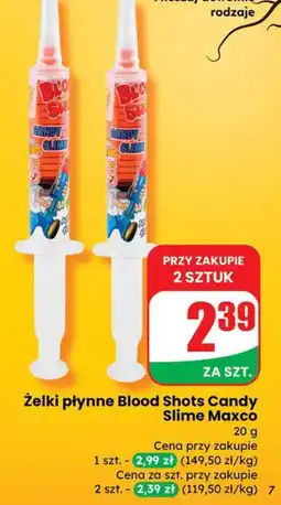 Dino Żelki płynne Blood Shots Candy Slime Maxco oferta