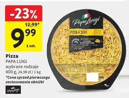 Intermarche Pizza PAPA LUIGI wybrane rodzaje oferta