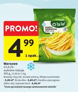 Intermarche Warzywa fasolka szparagowa żółta O LA LA! wybrane rodzaje oferta