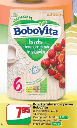 Dino Kaszka mleczno-ryżowa BoboVita truskawka oferta