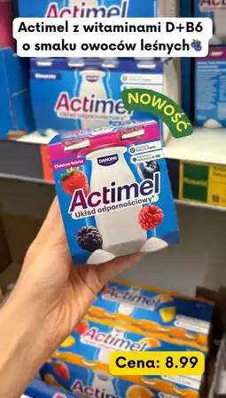 Kaufland Napój mleczny Actimel z witaminami D+B6 o smaku owoców leśnych Danone oferta