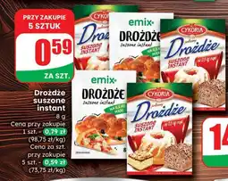 Dino Drożdże suszone instant Emix/Cykoria oferta