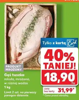 Kaufland Gęś tuszka młoda mrożona Kaufland oferta