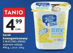 Intermarche Serek homogenizowany naturalny wanilia i cytryna Z MLECZNEJ DROGI oferta