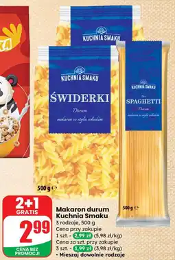 Dino Makaron durum Kuchnia Smaku 3 rodzaje: świderki, spaghetti oferta