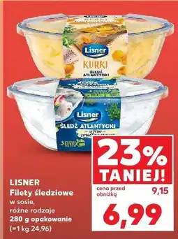 Kaufland Filety śledziowe w sosie różne rodzaje Lisner oferta