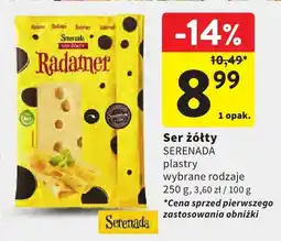 Intermarche Ser żółty Serenada plastry Radamer oferta
