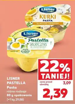 Kaufland Pasta Pastella różne rodzaje Lisner oferta