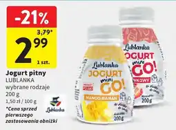 Intermarche Jogurt pitny Lublanka oferta