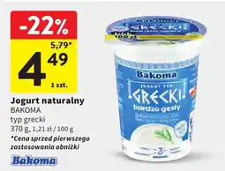 Intermarche Jogurt naturalny Bakoma typ grecki oferta