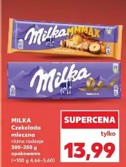 Kaufland Czekolada mleczna 250-300 g różne rodzaje MILKA oferta