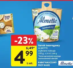 Intermarche Serek twarogowy Almette śmietankowy oferta