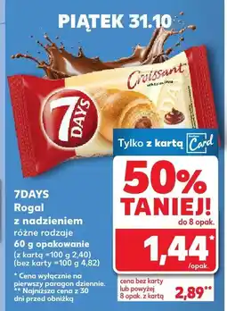 Kaufland Rogal z nadzieniem różne rodzaje 7Days oferta