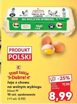 Kaufland Jaja z chowu na wolnym wybiegu klasa M 10 szt. K-Stąd Takie Dobre oferta