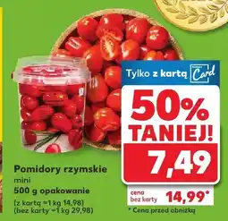 Kaufland Pomidory rzymskie mini 500 g Kaufland oferta
