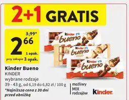 Intermarche Batonik Kinder Bueno oferta