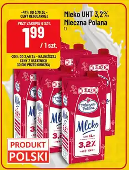 Polomarket Mleko UHT 3,2% Mleczna Polana oferta