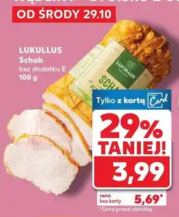 Kaufland Schab bez dodatku E 100 g Lukullus oferta