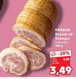 Kaufland Boczek od Szwagra rolowany 100 g Krakus oferta