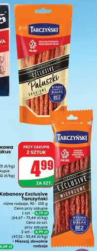Dino Kabanosy Exclusive Tarczyński różne rodzaje wieprzowe oferta