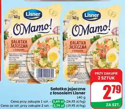 Dino Sałatka jajeczna z łososiem Lisner O Mamo! oferta