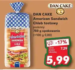 Kaufland Chleb tostowy pszenny American Sandwich Dan Cake oferta