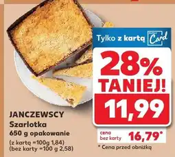 Kaufland Szarlotka 650 g Janczewscy oferta