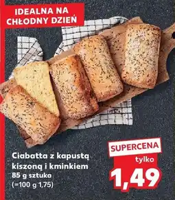 Kaufland Ciabatta z kapustą kiszoną i kminkiem Kaufland oferta