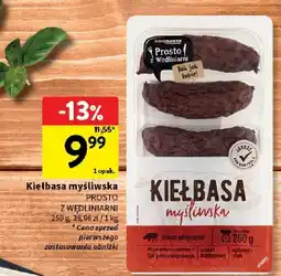 Intermarche Kiełbasa myśliwska PROSTO Z WĘDLINIARNI Prosto z Wędliniarni oferta