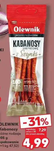 Kaufland Kabanosy różne rodzaje Olewnik oferta
