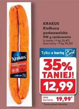 Kaufland Kiełbasa podwawelska Krakus oferta