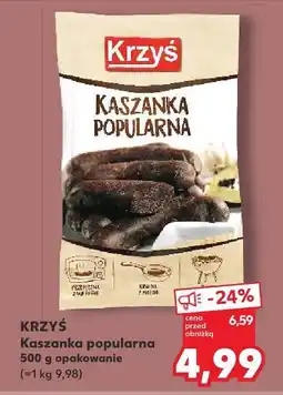 Kaufland Kaszanka popularna Krzyś oferta