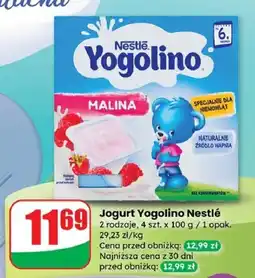 Dino Jogurt Yogolino 2 rodzaje 4-pak Nestlé oferta