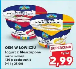 Kaufland Jogurt z Mascarpone różne rodzaje OSM w Łowiczu oferta