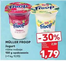 Kaufland Jogurt Froop różne rodzaje Müller oferta