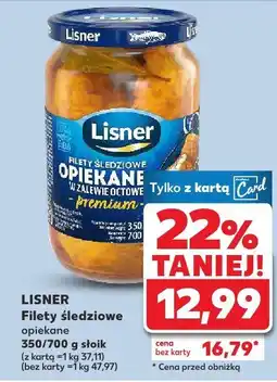 Kaufland Filety śledziowe opiekane Lisner oferta