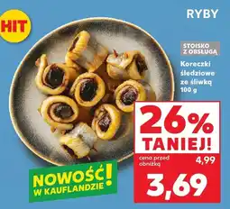 Kaufland Koreczki śledziowe ze śliwką Kaufland oferta