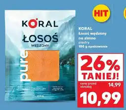 Kaufland Łosoś wędzony na zimno plastry Koral oferta