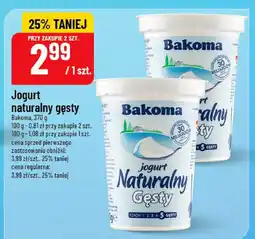 Polomarket Jogurt naturalny gęsty Bakoma oferta
