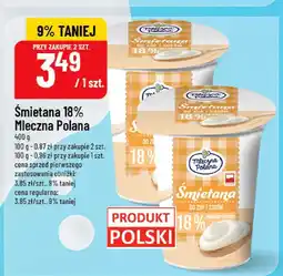 Polomarket Śmietana 18% Mleczna Polana oferta