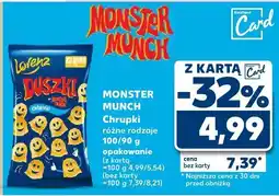 Kaufland Chrupki różne rodzaje Monster Munch oferta