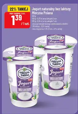 Polomarket Jogurt naturalny bez laktozy Mleczna Polana oferta