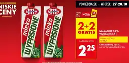 Biedronka Mleko UHT 3,2% Wypasione 2+2 GRATIS Mlekovita oferta
