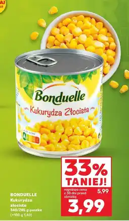 Kaufland Kukurydza złocista w puszce Bonduelle oferta