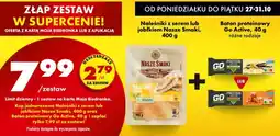 Biedronka Zestaw: naleśniki z serem lub z jabłkiem + baton proteinowy różne rodzaje Nasze Smaki, Go Active oferta