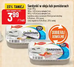 Polomarket Sardynki w oleju lub pomidorach Graal 110 g oferta