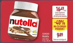 ALDI Krem czekoladowy Nutella oferta